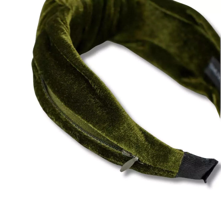 Hard Knot Zipper Pocket Headband