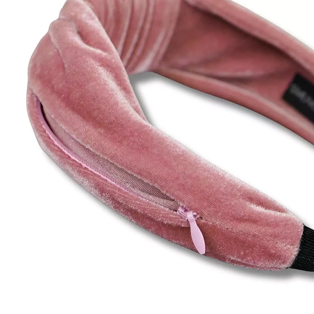 Hard Knot Zipper Pocket Headband