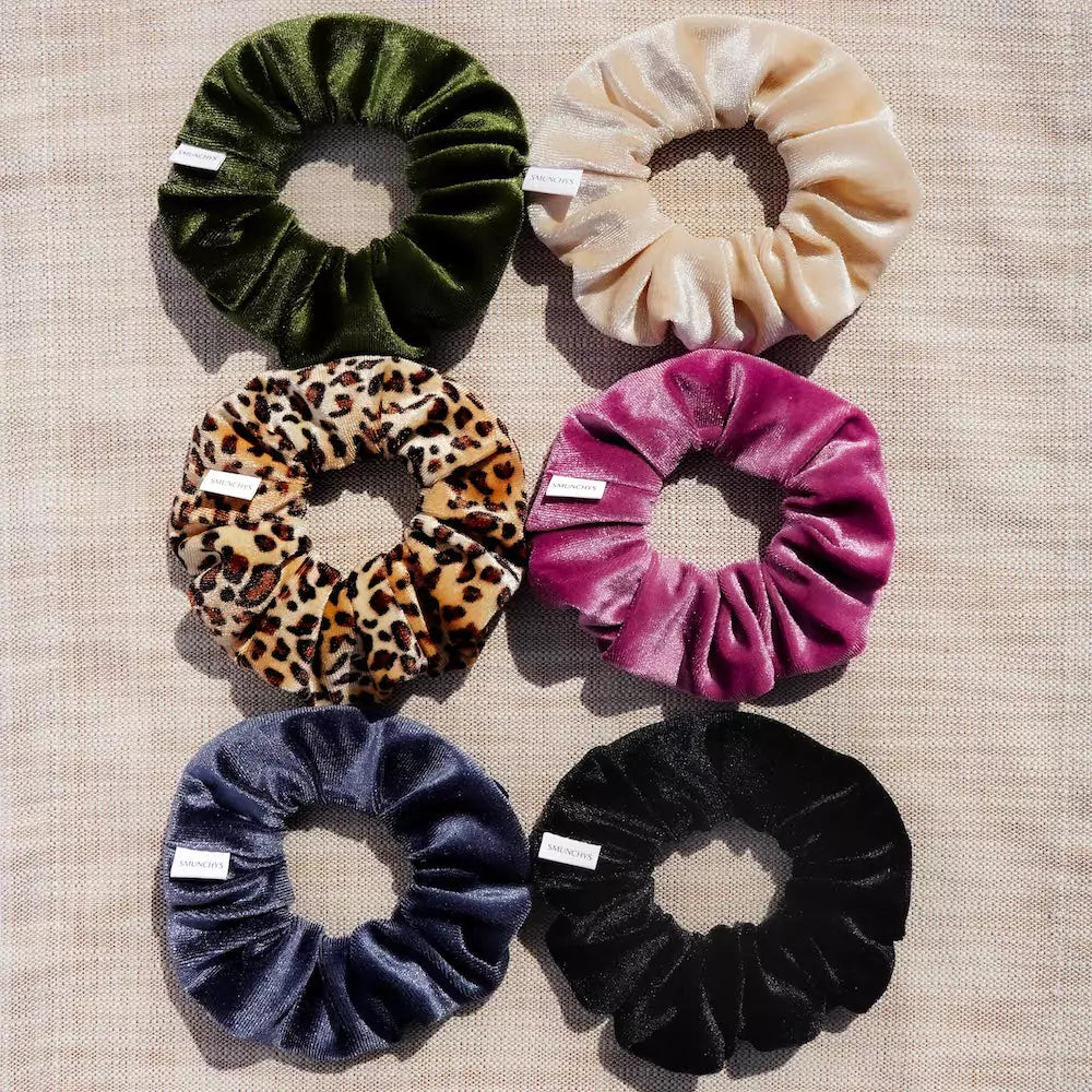 Velvet Hidden Zipper Pocket Scrunchies